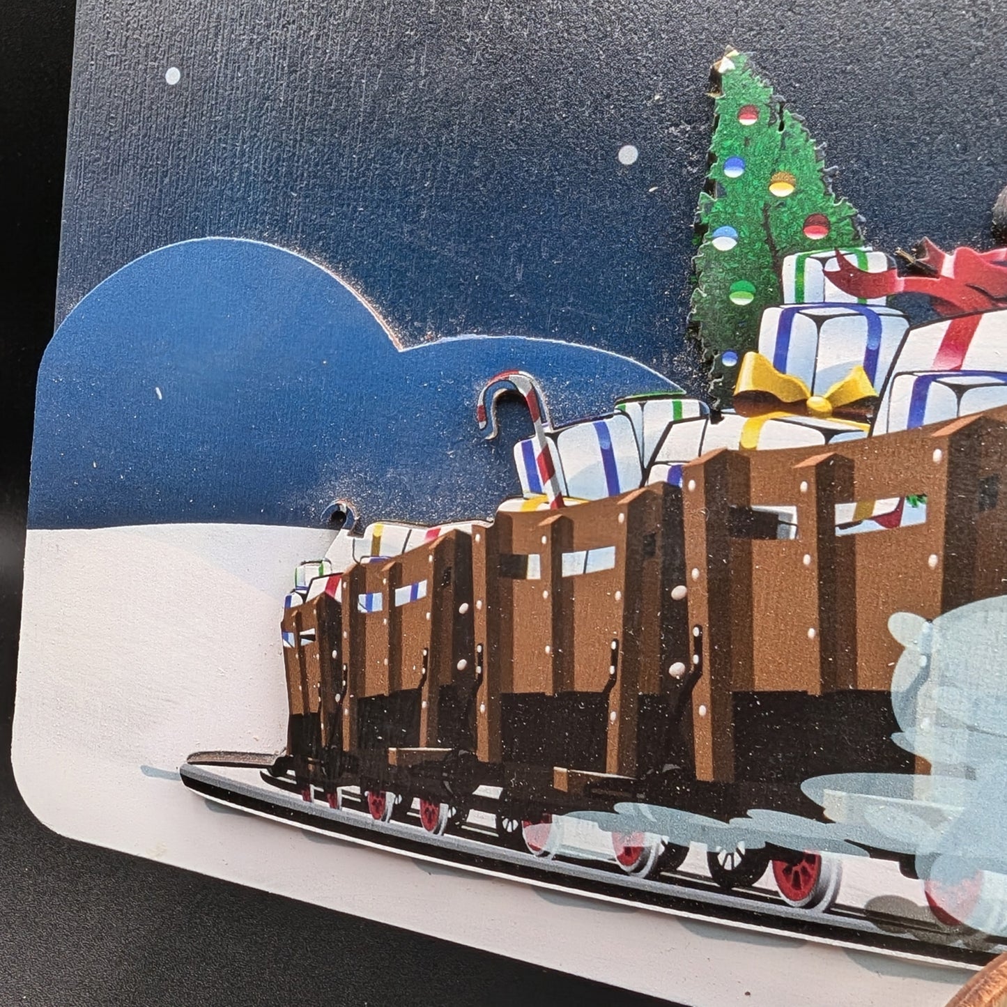 Wooden Christmas Countdown Calendar - North Pole Express